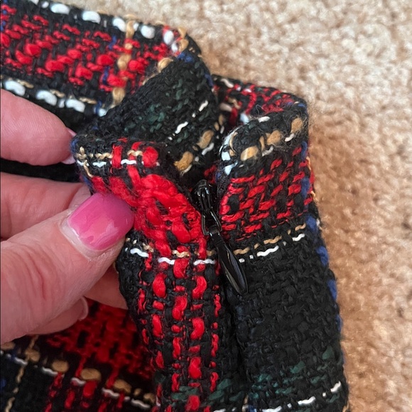 LOFT Tweed Plaid Skirt - Picture 3 of 9